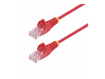 50cm Red Slim CAT6 Ethernet Cable, Snagless, 28AWG, LSZH