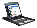 Tripp Lite Series NetDirector 16-Port 1U Rack-Mount Console KVM Switch with 19 in. LCD, German Keyboard