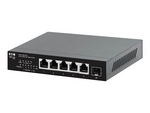 Tripp Lite series Desktop Gigabit Ethernet Unmanaged Switch PoE+ Pass-Through 5-Port 2.5 Gbps 70W Metal