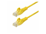 50cm Yellow Slim CAT6 Ethernet Cable, Snagless, 28AWG, LSZH
