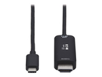 Tripp Lite Series USB C to HDMI Adapter Cable, 4K 60Hz, HDR, HDCP 2.2, DP 1.4 Alt Mode, Black 6ft