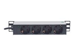 10" 1U Rackmount 4-Way Power Strip